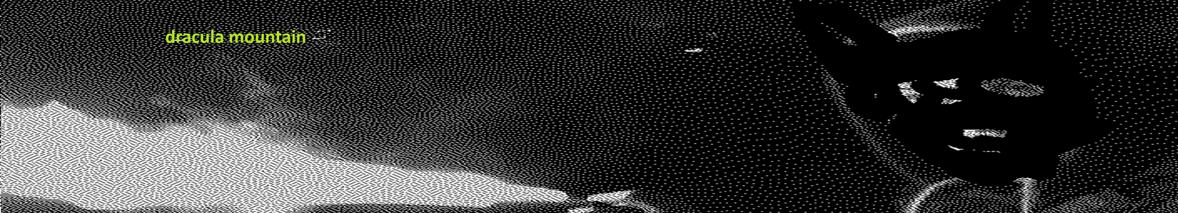 dracula mountain banner